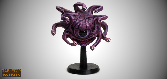 eye tentacle beholder dungeon dnd monster medieval fantasy stl mesh dnd 3dprint mini miniature