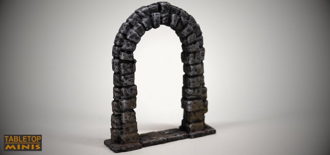prop stone dnd old terrain modular door ancient scifi medieval fantasy arch archway gothic wall walls scenery castle rpg gate architecture historic building ruins arches stonework doorway tabletop Diorama quest city d&d heros window stl mesh dnd 3dprint mini miniature