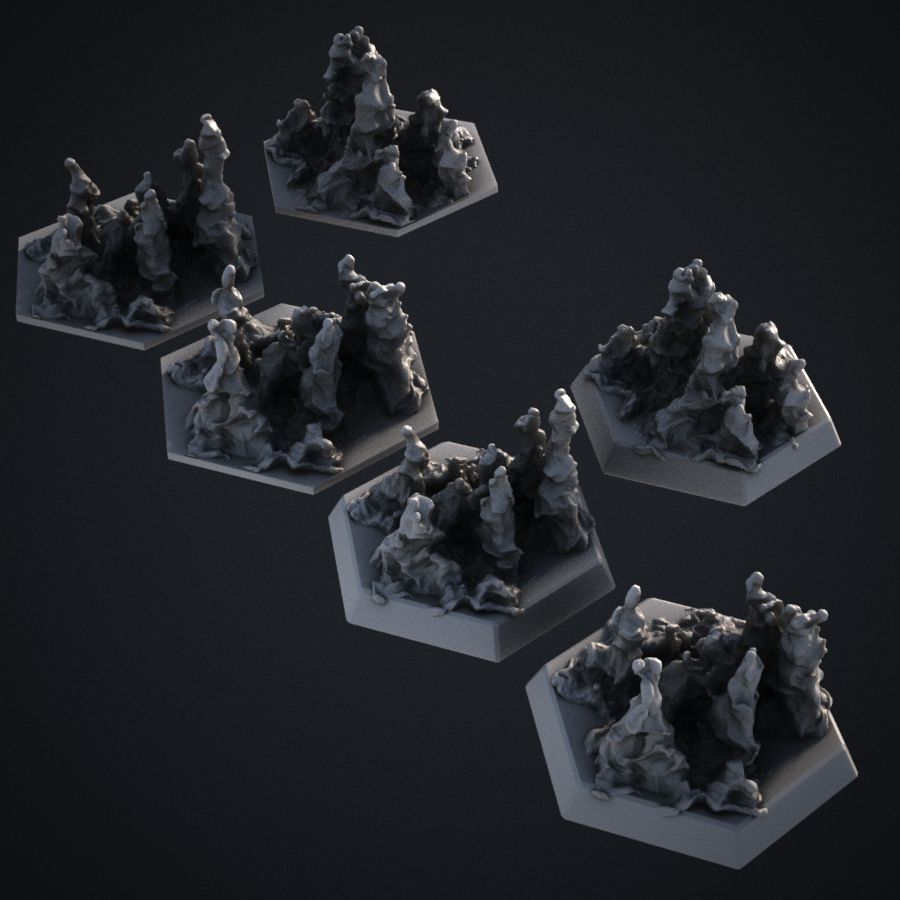 token base fire battletech stl mesh dnd 3dprint mini miniature