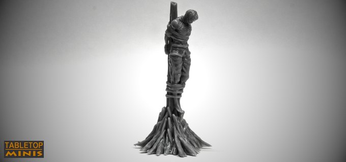 TableTopMinis - Burn At The Stake Man 3d printable stl