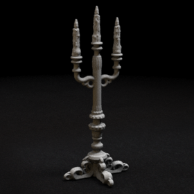 light holy candle church cathedral pricket candlestick stl mesh dnd 3dprint mini miniature