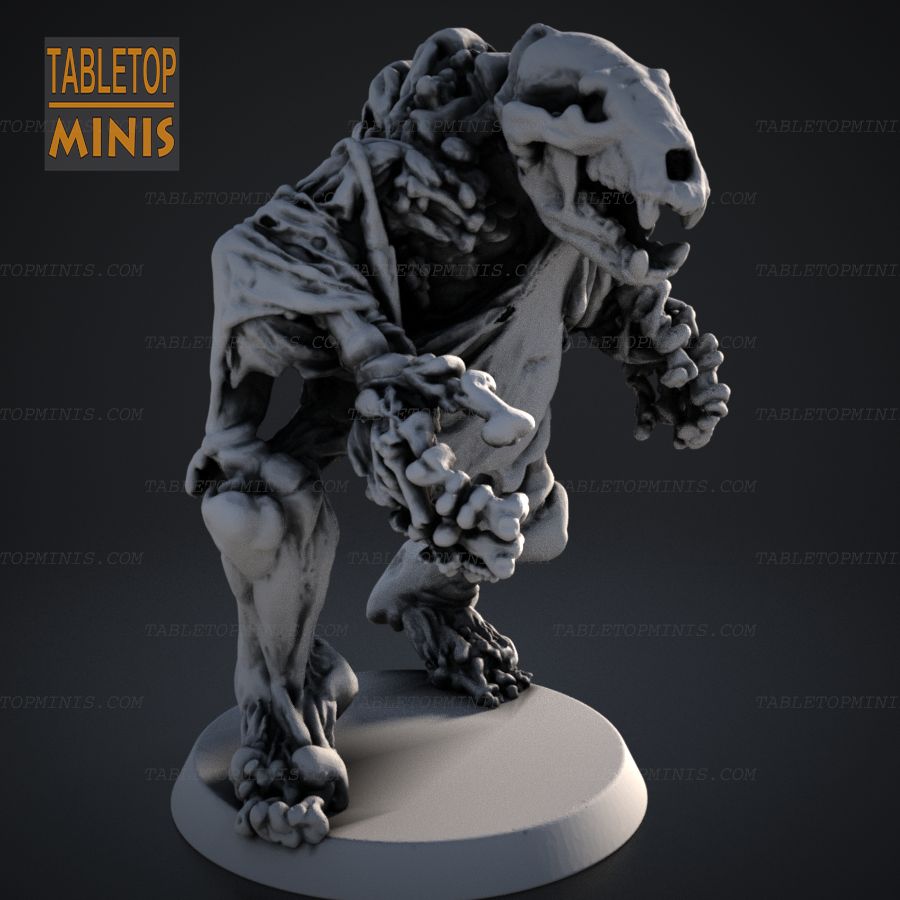  dnd undead creature miniature dungeons dragons bone golem and stl mesh dnd 3dprint mini miniature