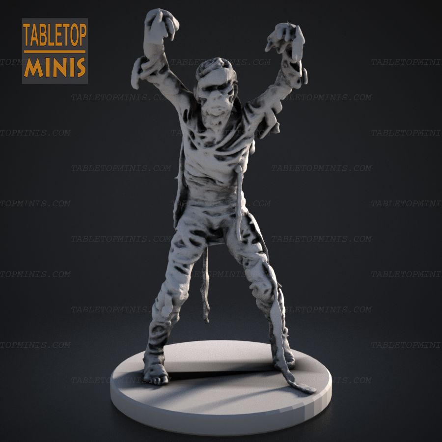  bandage undead mummy mummies zombie creature egypt egyptian stl mesh dnd 3dprint mini miniature