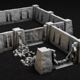 barrier base wall concrete walls openlock wargaming compound stl mesh dnd 3dprint mini miniature