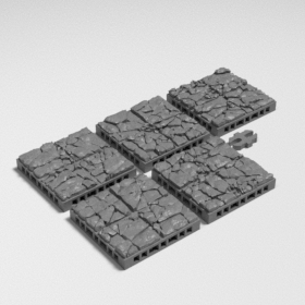 stone dungeon dnd modular map tile tiles catacomb openlock stl mesh dnd 3dprint mini miniature