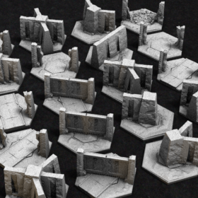 hex modular battletech map tile tiles stl mesh dnd 3dprint mini miniature
