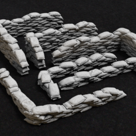 modern bag sand war wall stl mesh dnd 3dprint mini miniature