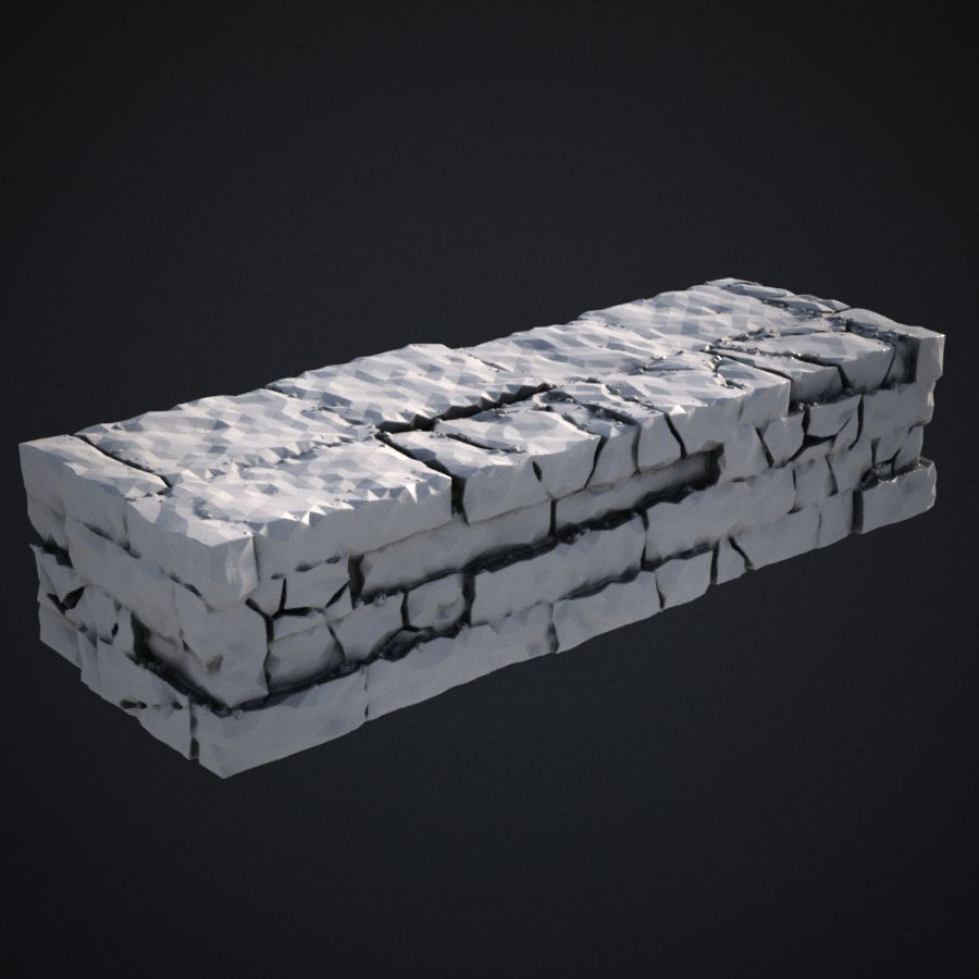  platform stone dnd terrain brick scenery stl mesh dnd 3dprint mini miniature