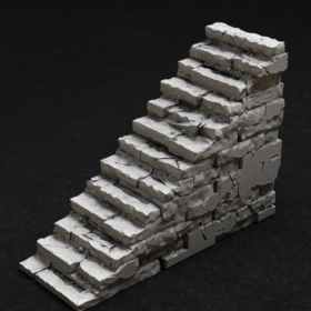 stone dungeon old stairs stl mesh dnd 3dprint mini miniature