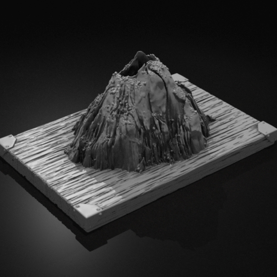 candle mountain volcano insence incense burner stl mesh dnd 3dprint mini miniature