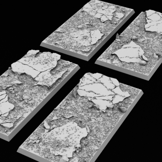  base square rocks rock bases earth rocky skulls warhammer40k stl mesh dnd 3dprint mini miniature