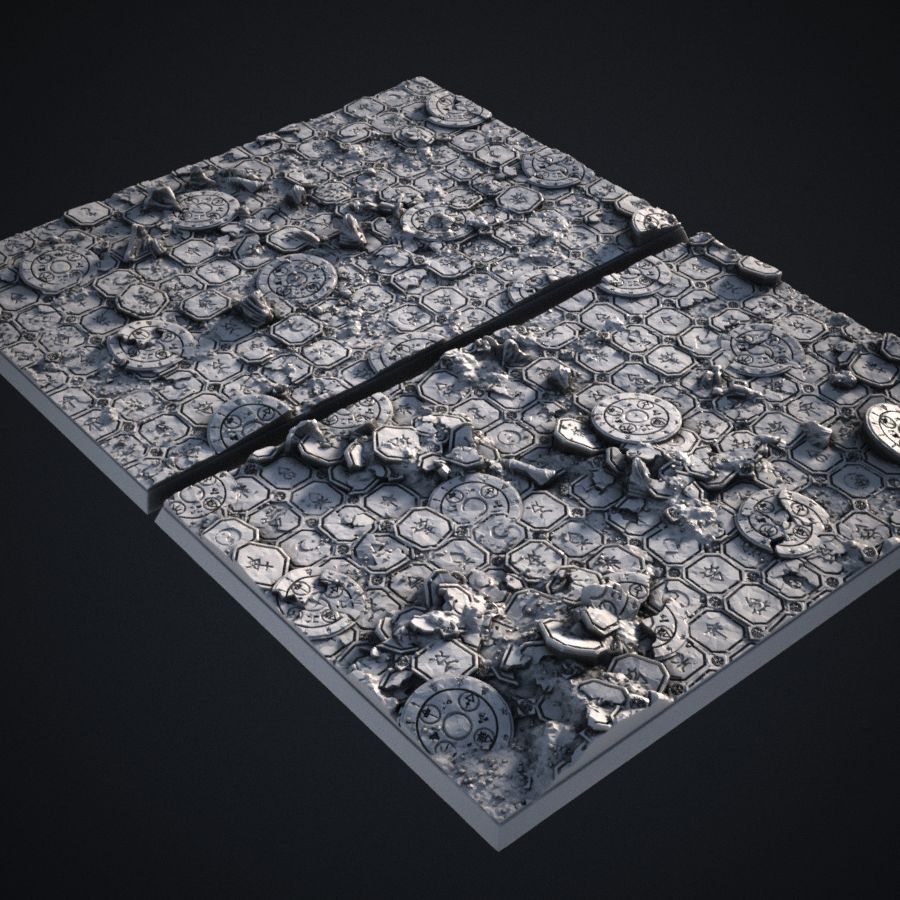 base ancient tile warhammer bases ruins warhammer40k eldar ruin stl mesh dnd 3dprint mini miniature