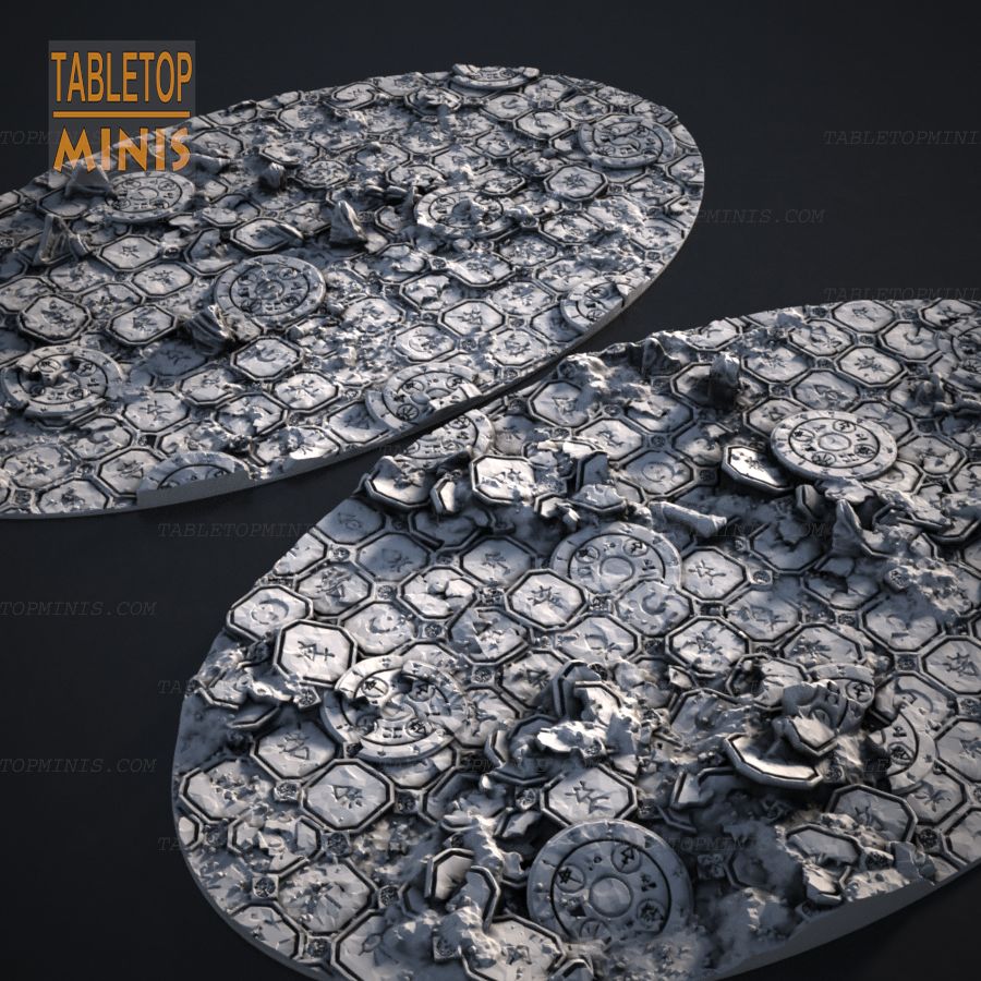 base stone tile tiles bases tiled topper pavers oval elipse stl mesh dnd 3dprint mini miniature