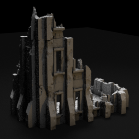  modular damage damaged scenery warhammer building ruins warhammer40k ruin stl mesh dnd 3dprint mini miniature
