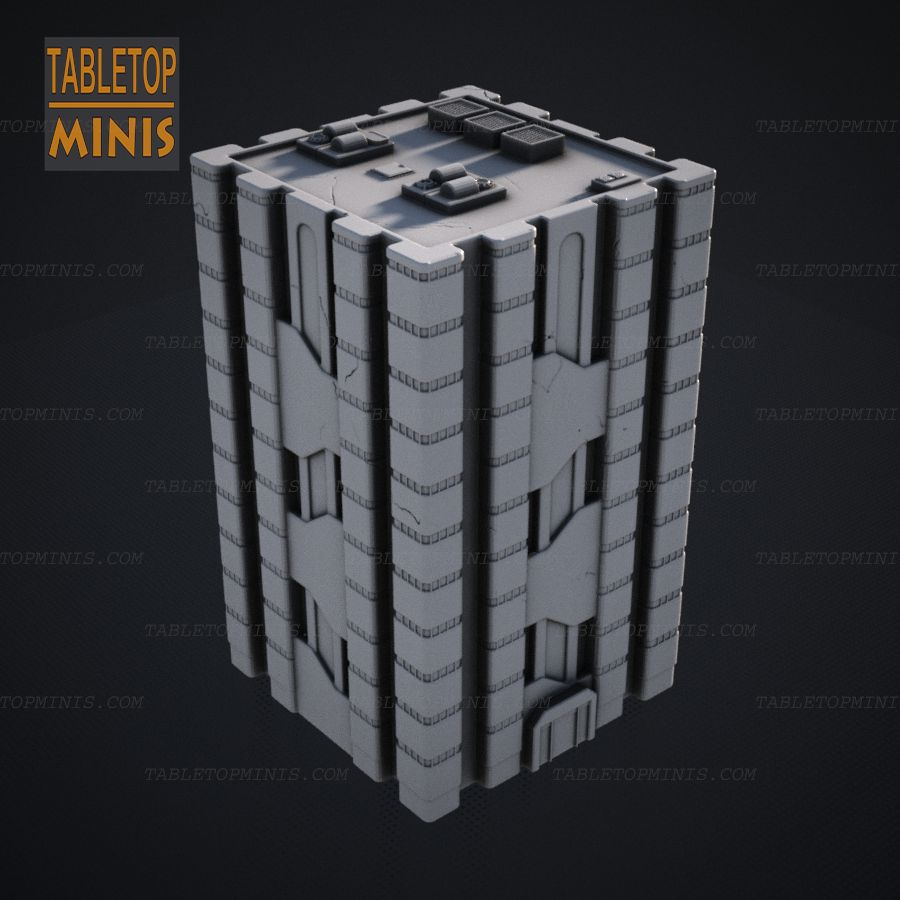 hex terrain scifi battletech mech sci fi building tabletop wargame 6mm game robots stl mesh dnd 3dprint mini miniature