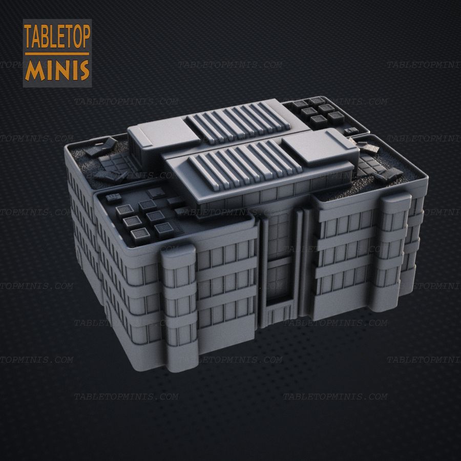 hex terrain scifi battletech mech sci fi building tabletop wargame 6mm game robots stl mesh dnd 3dprint mini miniature