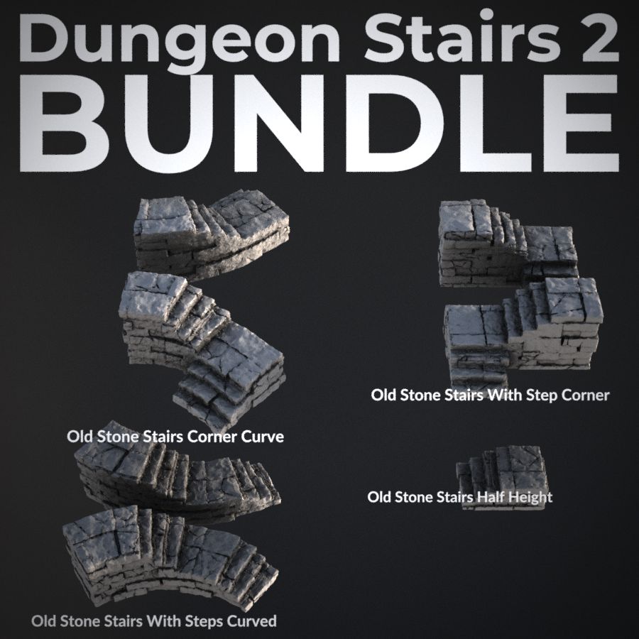  stone dungeon dnd old stairs steps stair brick stone dungeon stairs openlock stair curved stone dungeon stairs openlock stair curved stone dungeon stairs catacomb catacombs step steps brick stl mesh dnd 3dprint mini miniature